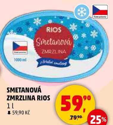 SMETANOVÁ ZMRZLINA RIOS, 1 l 