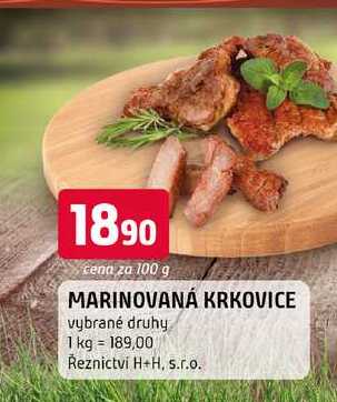 Marinovaná krkovice 100g