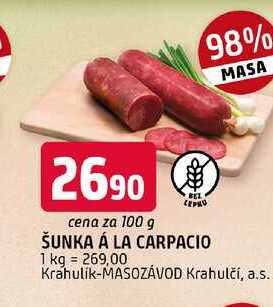 Šunka a la carpacio 100g