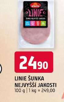 Linie šunka nejvyšší jakosti 100g