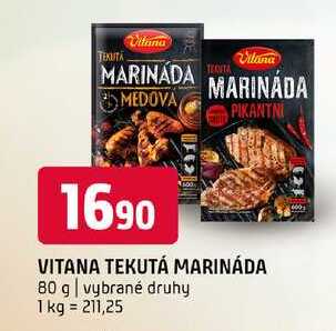 Vilana tekutá marináda 80 g vybrané druhy