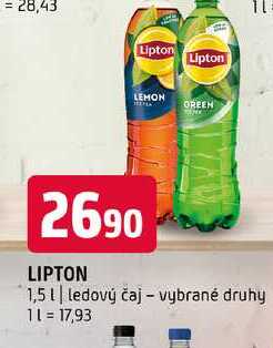 Lipton 1,5l ledový čaj vybrané druhy