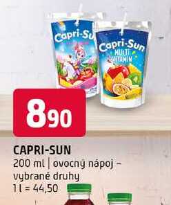 Capri-Sun 200 ml ovocný nápoj vybrané druhy 
