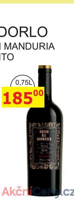 BORGO DEL MANDORLO - PRIMITIVO APPASSIMENTO 0,75l