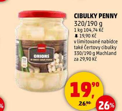CIBULKY PENNY, 320/190 g  
