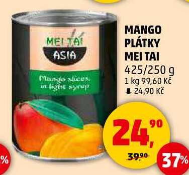 MANGO PLÁTKY ΜΕΙ ΤΑΙ, 425/250 g  