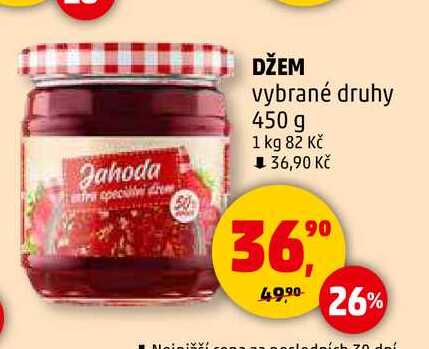 DŽEM vybrané druhy, 450 g 