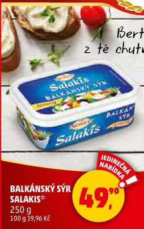 BALKÁNSKÝ SÝR SALAKIS, 250 g 