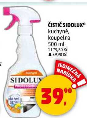 ČISTIČ SIDOLUX kuchyně, koupelna, 500 ml 