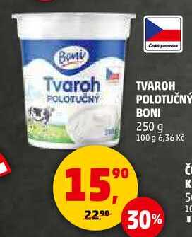 TVAROH POLOTUČNÝ BONI, 250 g  