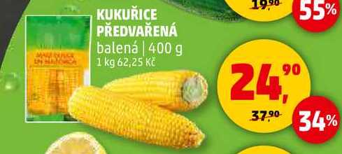 KUKUŘICE PŘEDVAŘENÁ balená, 400 g