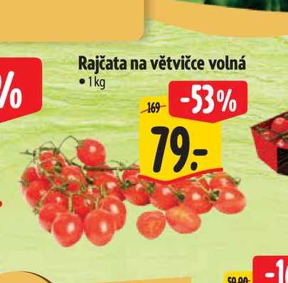 Rajčata na větvičce volná  1 kg