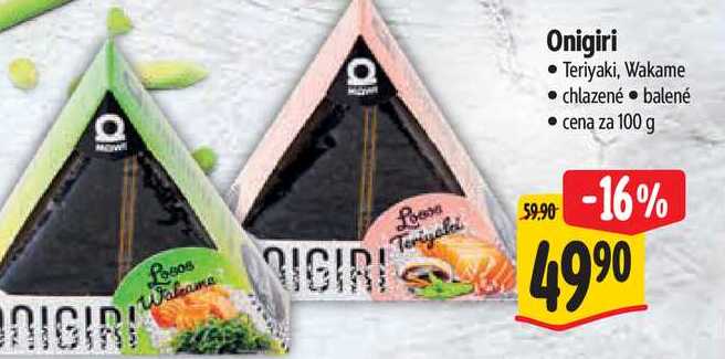  Onigiri  Teriyaki, Wakame  100 g