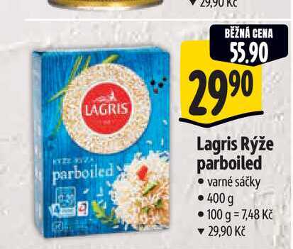  Lagris Rýže parboiled varné sáčky 400 g 