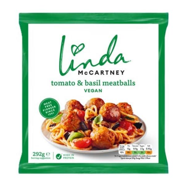 Linda McCartney's Vegetariánské kuličky s rajčaty a bazalkou