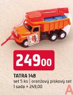 Tatra 148 5 ks oranžový pískový set 1 sada 