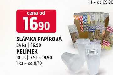 Saámka papírová 24ks kelímek 10ks