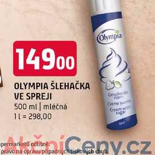 Olympia šlehačka ve spreji 500 ml mléčná 