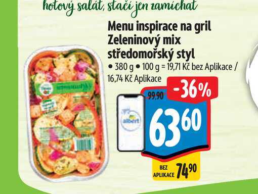   Menu inspirace na gril Zeleninový mix středomořský styl 380 g  