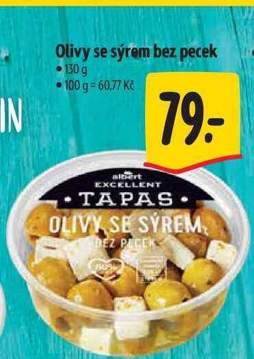  Olivy se sýrem bez pecek  130 g  