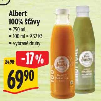 Albert 100% šťávy, 750 ml 