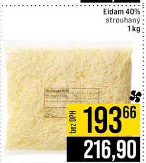 Eidam 40% strouhaný 1 kg