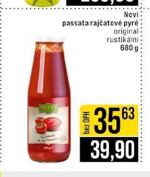 Novi passata rajčatové pyré original rustikálni 680 g 