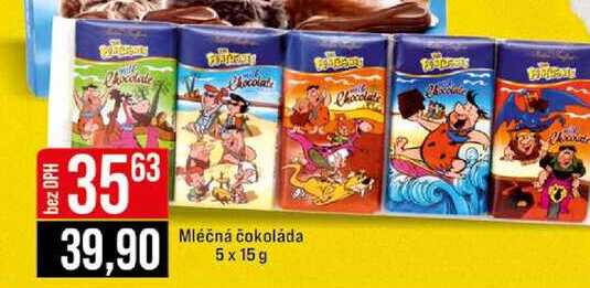 Mléčná čokoláda 5 x 15 g 