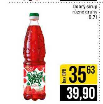 Dobrý sirup různé druhy 0,7l
