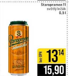 Staropramen 11 světlý ležák 0.5l