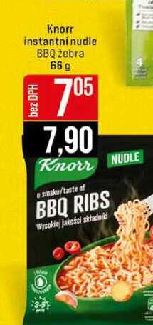 Knorr instantni nudle BBQ žebra 66g 