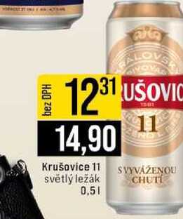 Krušovice 11 světlý ležák 0,5l