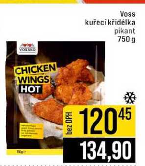 Voss kuřecí křidélka pikant 750 g