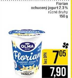 Florian ochucený jogurt 2.3% různé druhy 150 g 