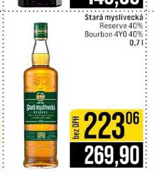 Stará myslivecká Reserve 40% Bourbon 4Y0 40% 0,7l