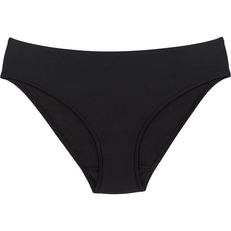 Snuggs Swimwear Recycled Nylon Light Black menstruační plavky velikost S 1 ks