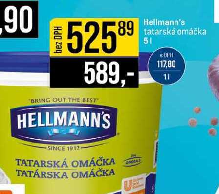 Hellmann's tatarská omáčka 5l