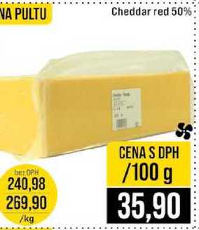 Cheddar red 50% 100g