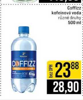 Coffizz kofeinová voda různé druhy 500 ml