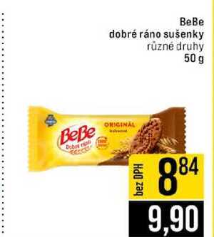 BeBe dobré ráno sušenky různé druhy 50 g