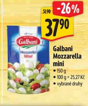 Galbani Mozzarella mini, 150 g 