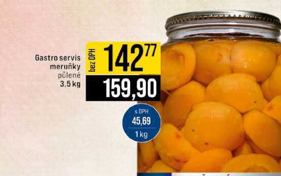 Gastro servis meruňky půlené 3.5 kg 