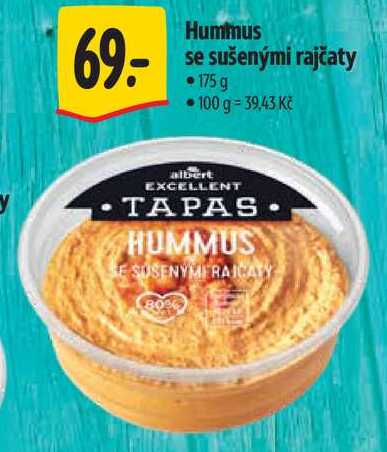 Hummus se sušenými rajčaty, 175 g 