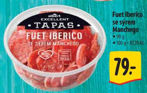 Fuet Iberico se sýrem Manchego, 90 g 