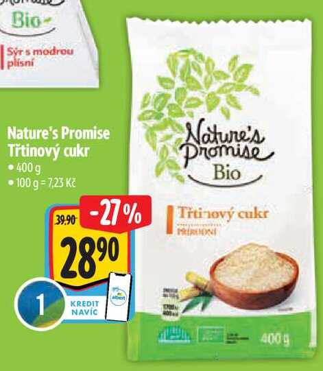 Nature's Promise Třtinový cukr, 400 g