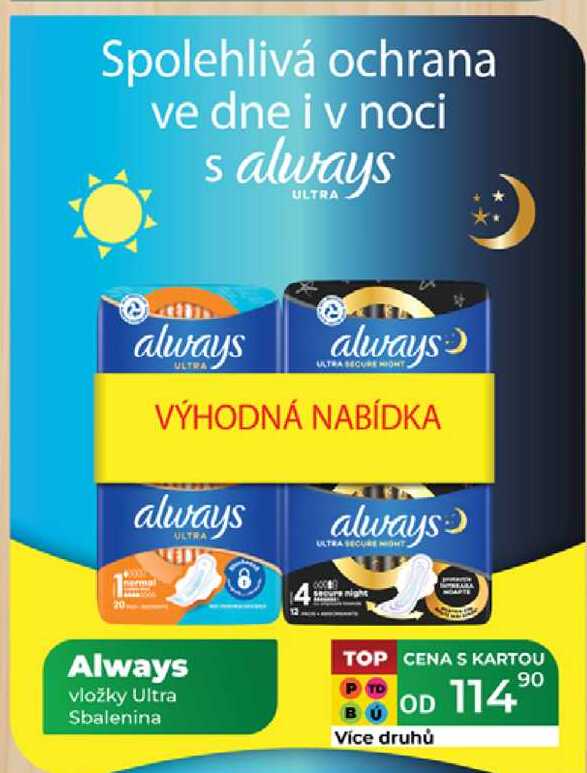 Always vložky Ultra Sbalenina 