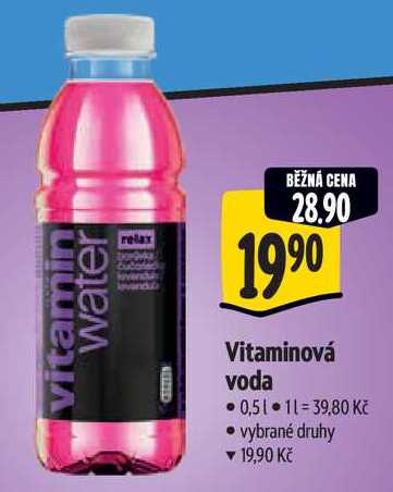 Vitaminová voda, 0,5 l