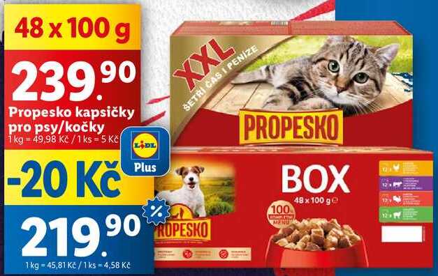 Propesko kapsičky pro psy/kočky, 48c 100 g 