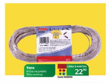Toro shora na prádlo 20m ocelový  