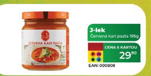 J-lek Červená kari pasta 195 g